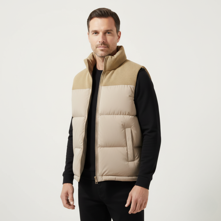 The Port Isaac Men's Stylish Quilted Puffer Vest