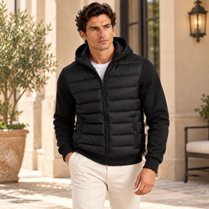 The Zurich Men's Hooded Light Puffer Jacket