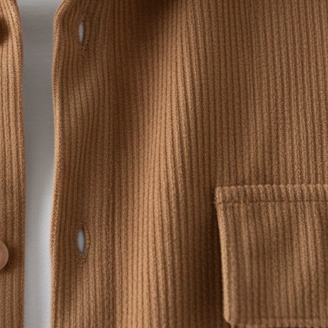 The Ridgecrest Park Men’s Corduroy Casual Summer Set – Shirt & Shorts