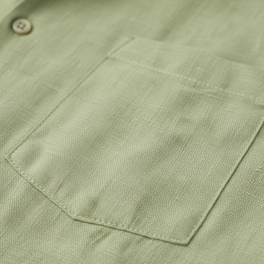 The Glenhill Men’s Lightweight Summer Linen Set –Shirt & Shorts