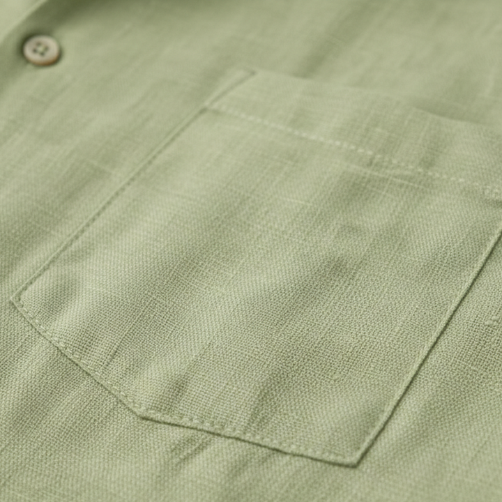 The Glenhill Men’s Lightweight Summer Linen Set –Shirt & Shorts