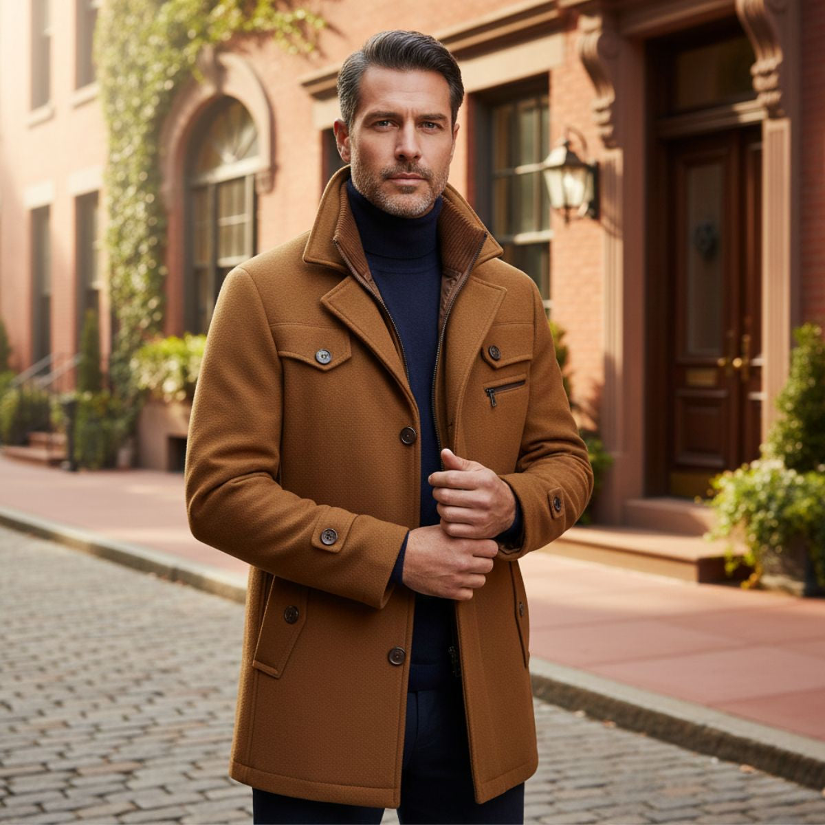 The Stonemont Men’s Smart Casual Wool Blend Winter Coat