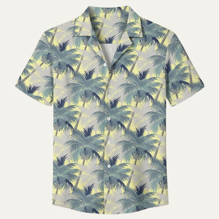 The Silverhill Ridge Men’s Summer Tropical Coconut Print Hawaiian Beach Shirt