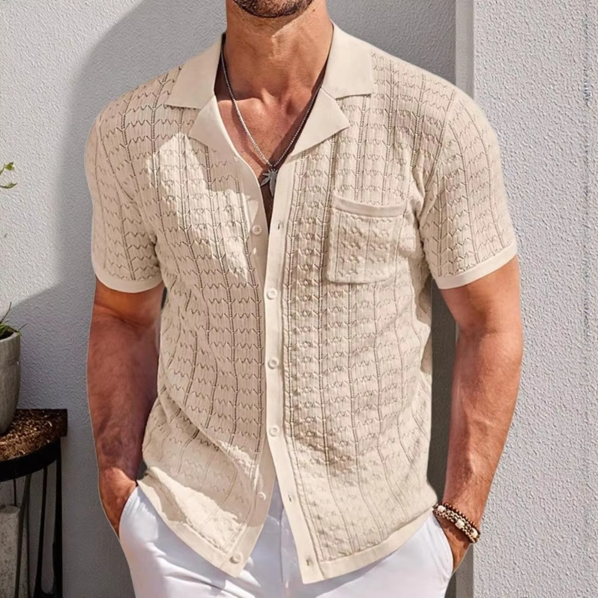 The Sonoma Men’s Smart Knit Collar Shirt