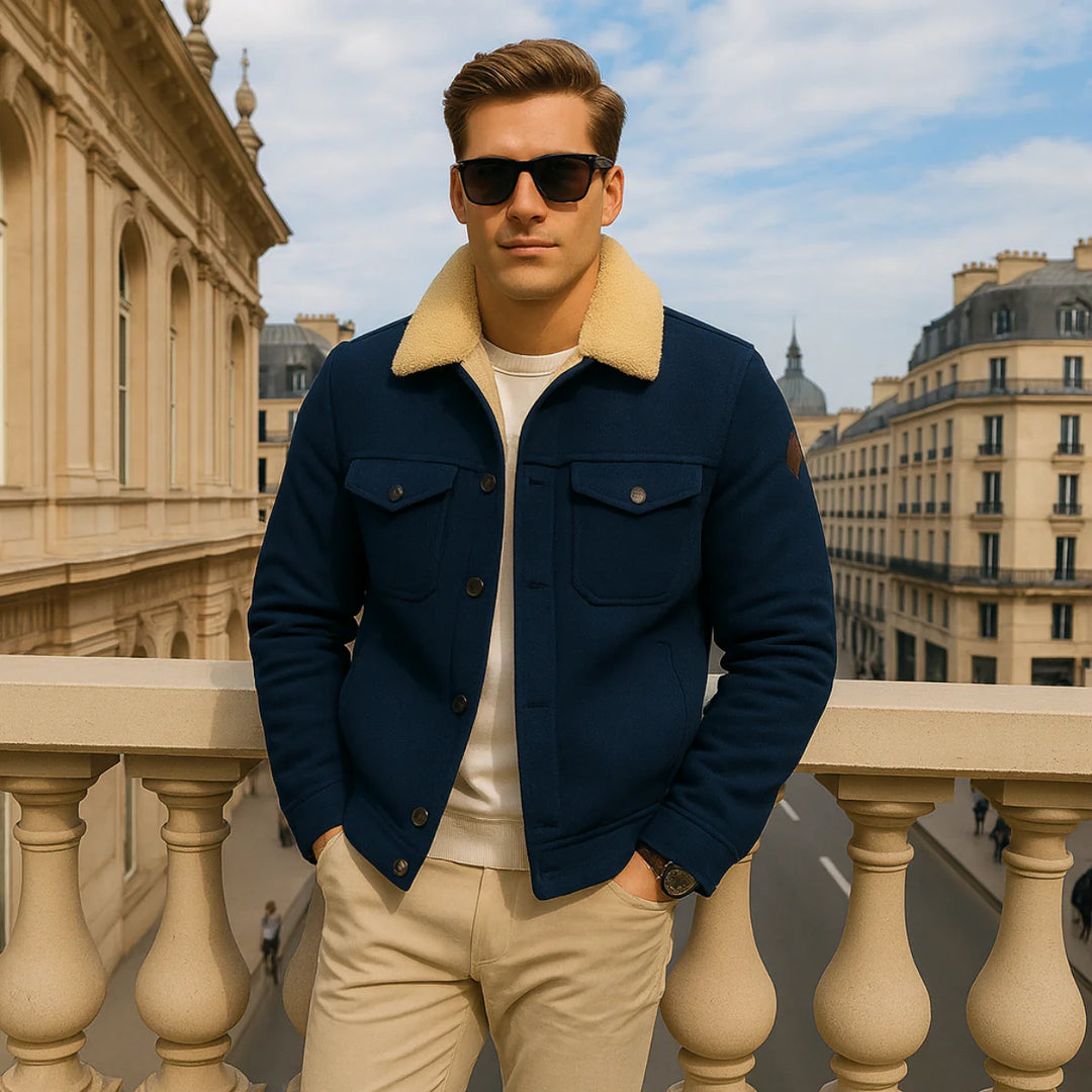 The Vancouver Men's Fleece Lined Outdoor Jacket | Modern & Warm