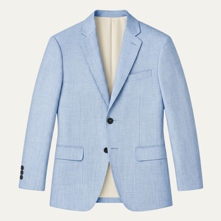 The Brenton Men's Smart Casual Slim Fit Linen Blazer - Wedding Guest