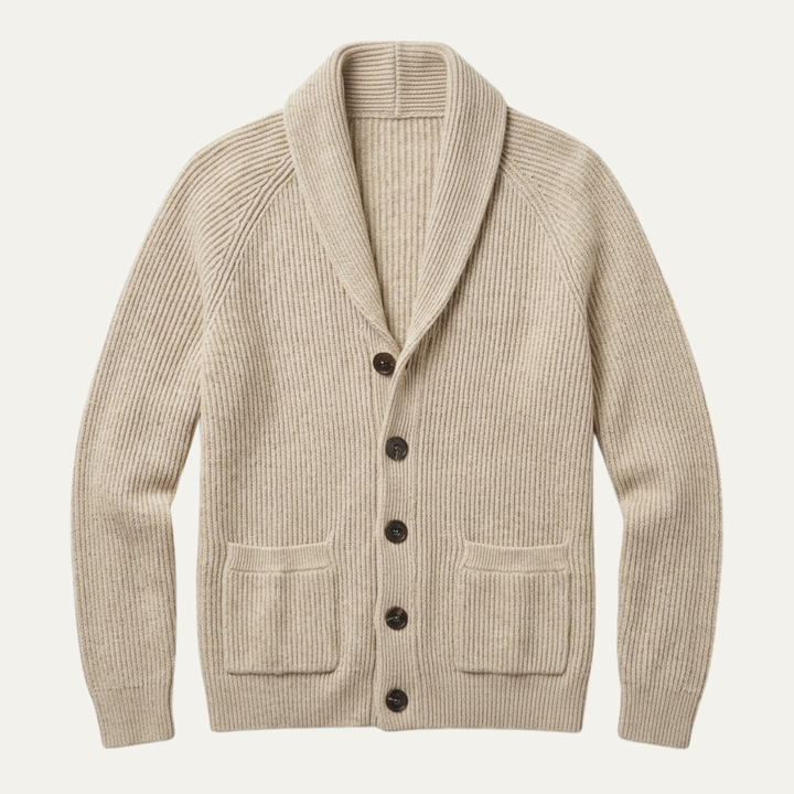 The Oxford Men’s Shawl Collar Knitted Button Up Cardigan