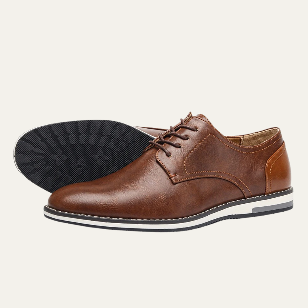 The Hartwell Men’s Two Tone Casual Oxford Leather Sneakers
