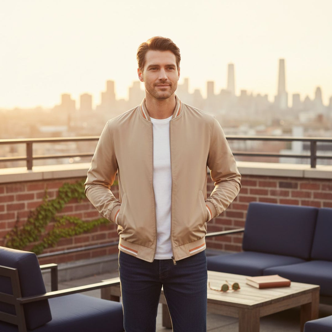 The Balmoral Light Jacket – Slim Fit Casual Zip Up