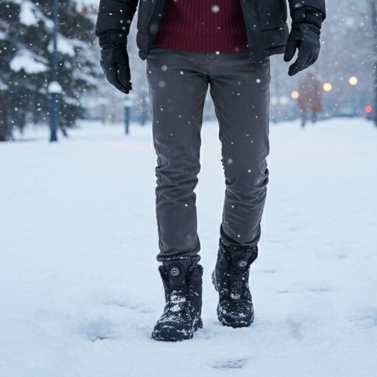 The Northpark Men’s Stylish Plush Lined Snow Boots