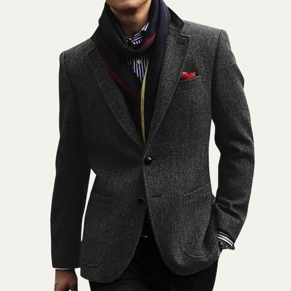 The Montesacro Men’s Tweed Herringbone Wool Blazer Suit