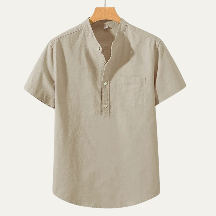 The Meadowcrest Men’s Lightweight Cotton Linen Shirt