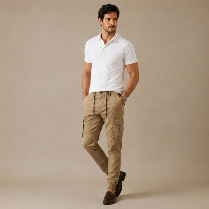 The Preston Men’s Casual Slim Fit Cargo Jogging Pants