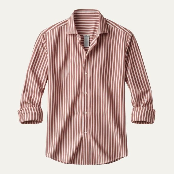 The Hilton Head Men’s Casual Smart Fit Striped Linen Shirt