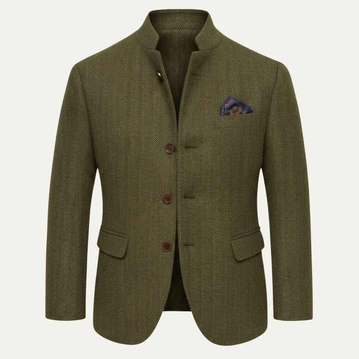 The Milverstone Men’s Single Breasted Tweed Blazer Jacket