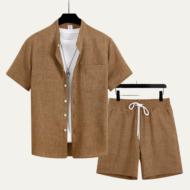 The Sedona Men’s Linen Lounge Matching Set