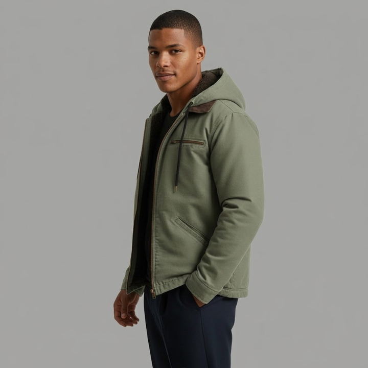 The Westwood Men’s Winter Warm Fleece Lined Hooded Jacket