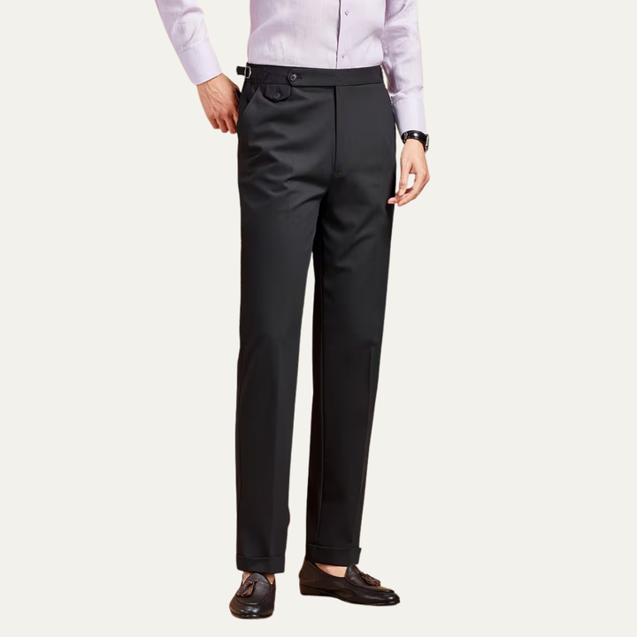 The Cottesloe Men’s Business Casual Dress Pants with Paris Side Buckle Waist