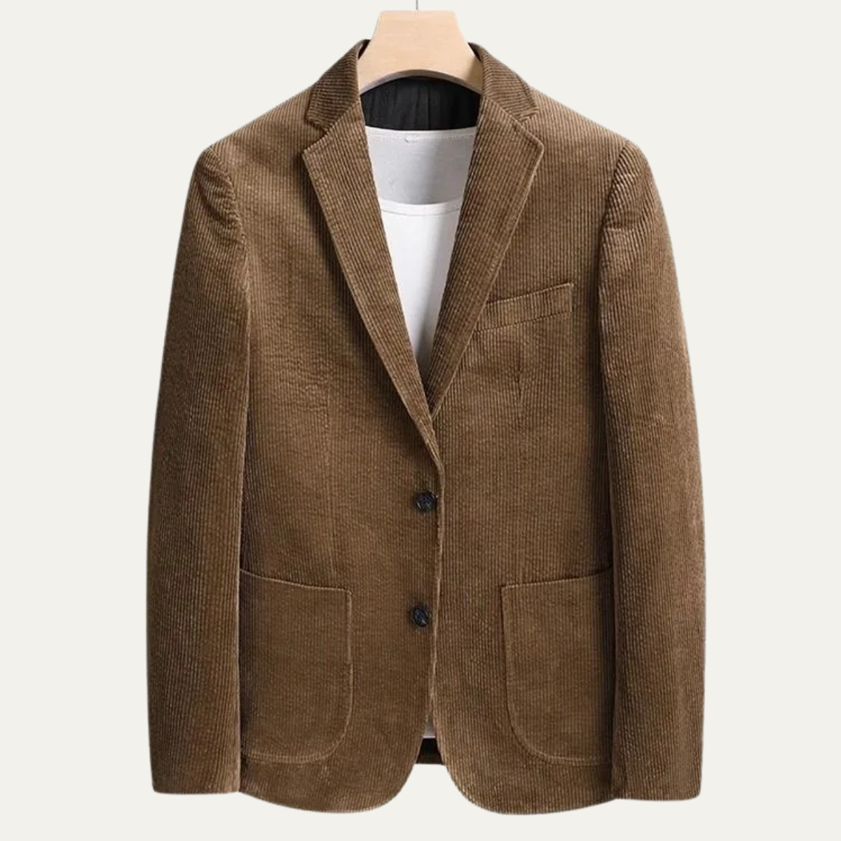 The Lancaster Men’s Thick Flannel  Corduroy Business Blazer Jacket