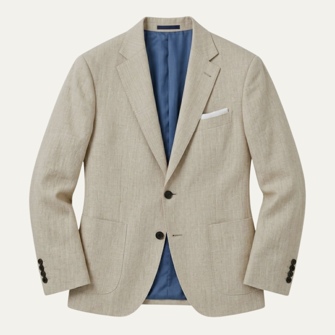The Maddison Men’s Slim Fit Linen Blazer Jacket