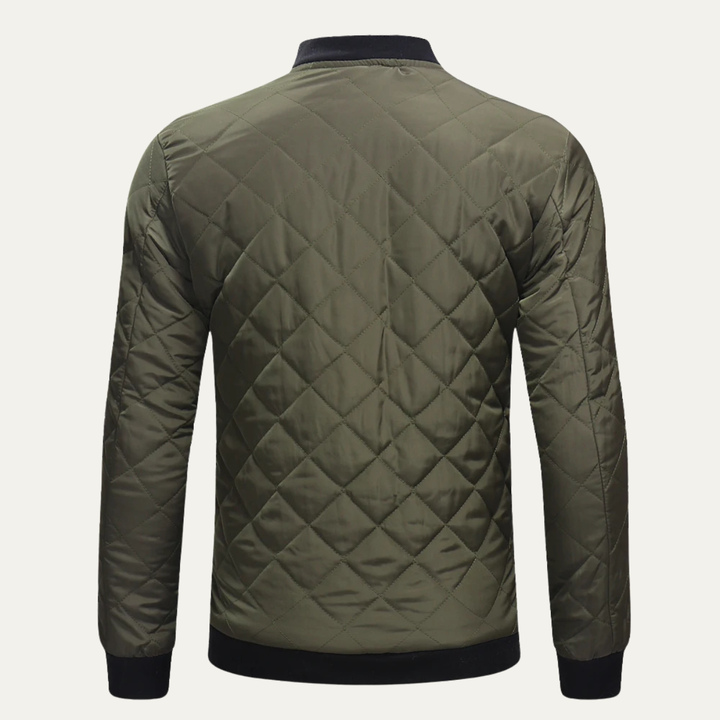 The Northshore Men’s Lightweight Zip Up Quilted Bomber Jacket