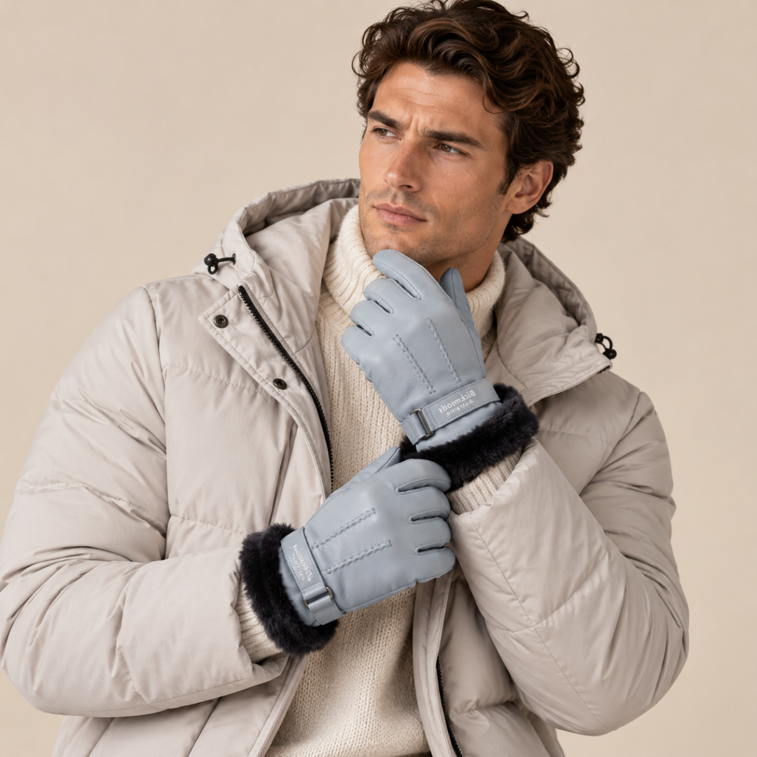Men’s Sheepskin Fur Winter Gloves