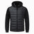 The Zurich Men's Black Hooded Puffer Coat – Lightweight Quilted Winter Coat