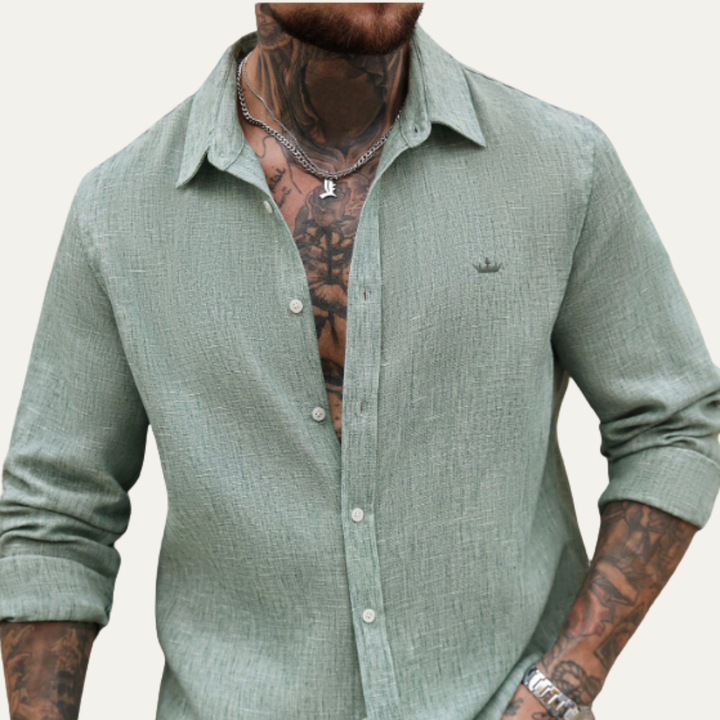 The Bellmont Men’s Linen Casual Shirt