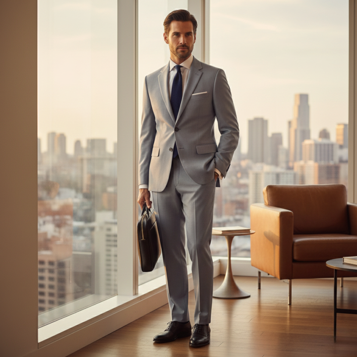 The Riccione Men's Elegant 2 Piece Suit Set – Blazer & Pants