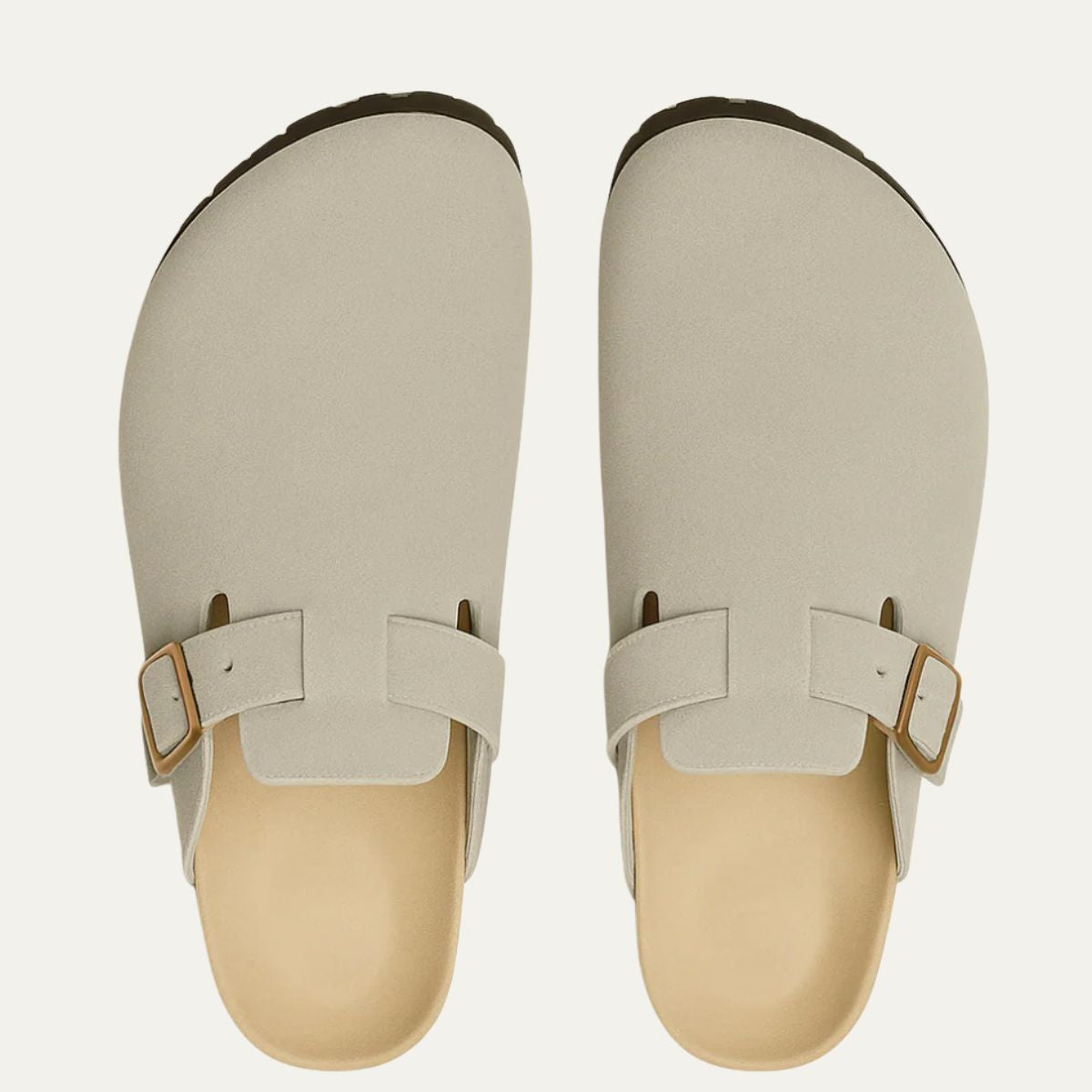 The Amalfi Grey Suede Clogs for Men — Relaxed Old Money Style