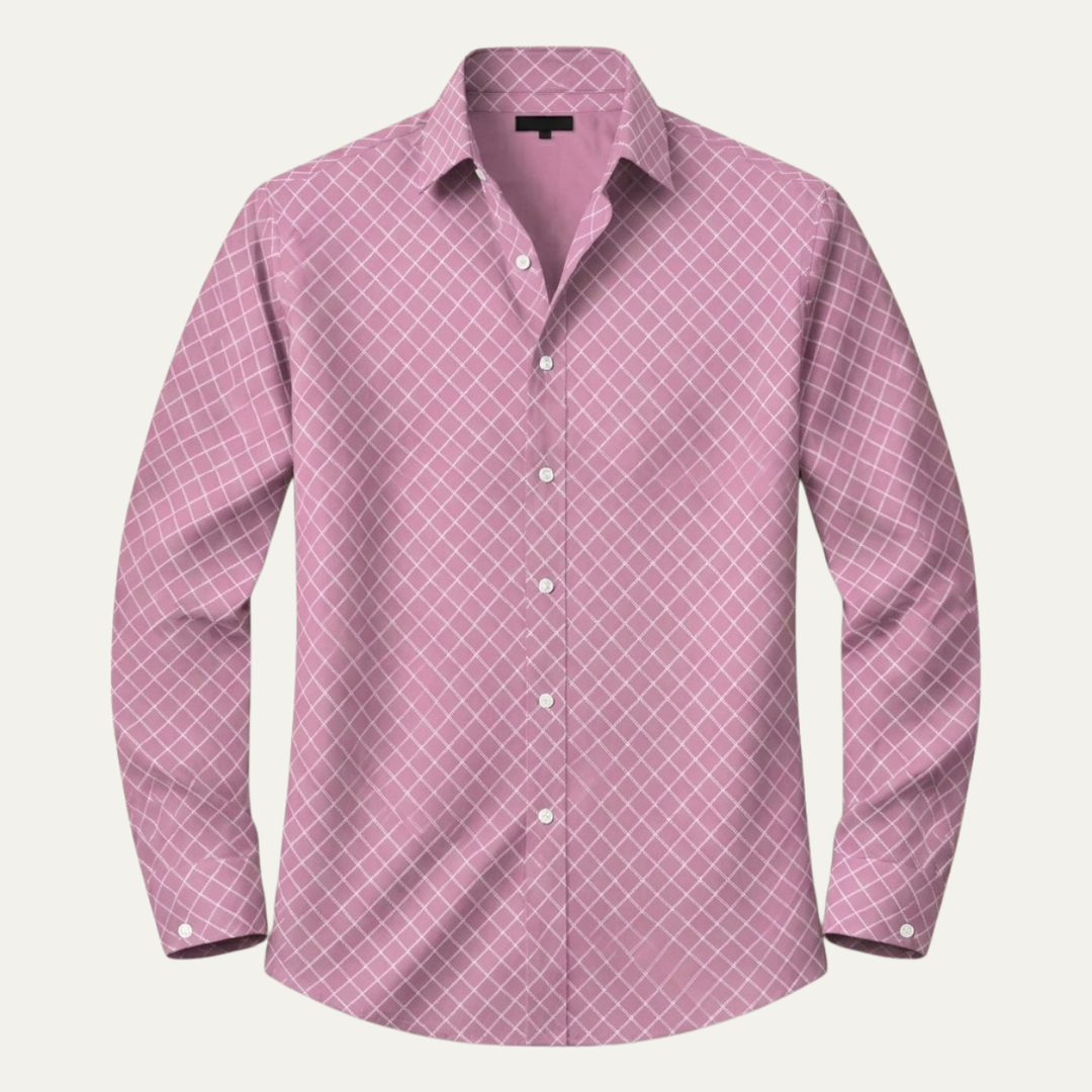 The Merano Men’s Geometric Print Button Down Shirt