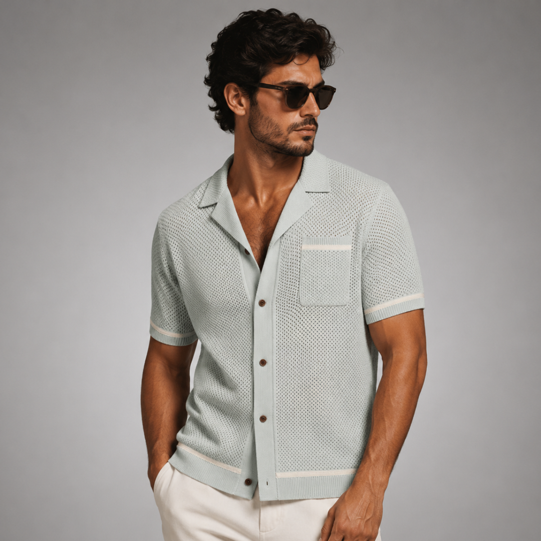 The Lancaster Men’s Breathable Knitted Summer Polo