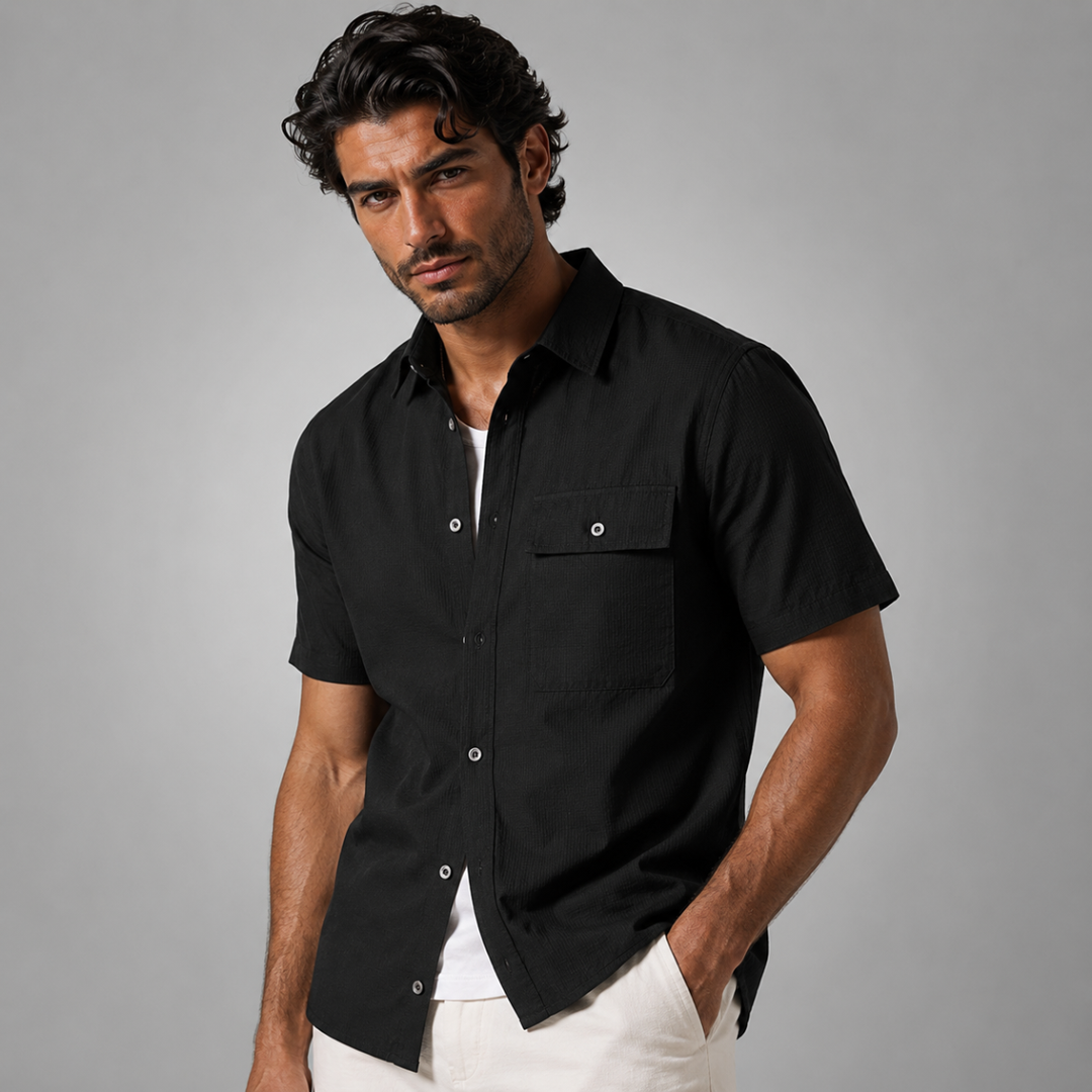 The Vernazza Men’s Casual Lightweight Button Down Shirt