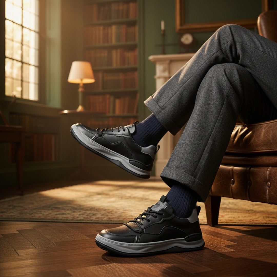 The Geneva Men’s Faux Leather Shoes – Modern Casual Sneakers