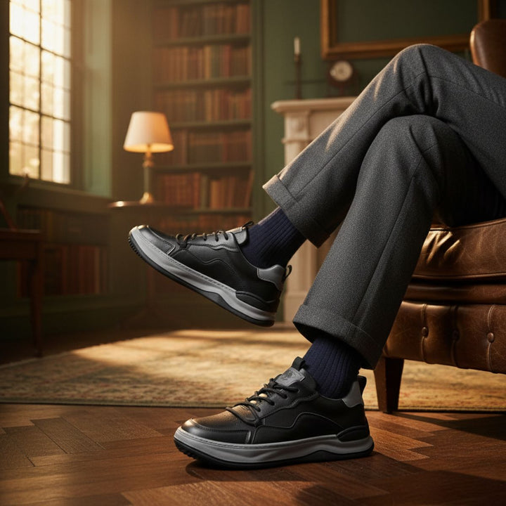The Geneva Men’s Faux Leather Shoes – Modern Casual Sneakers