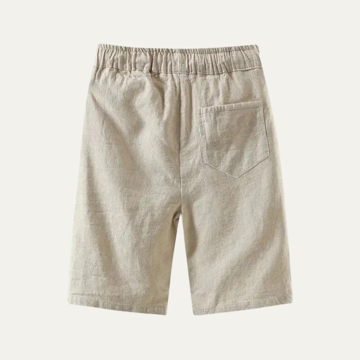 The Glenlake Men’s Lightweight Linen Beach Shorts