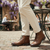 The Brescia Men’s Casual Vintage Leather Ankle Boots