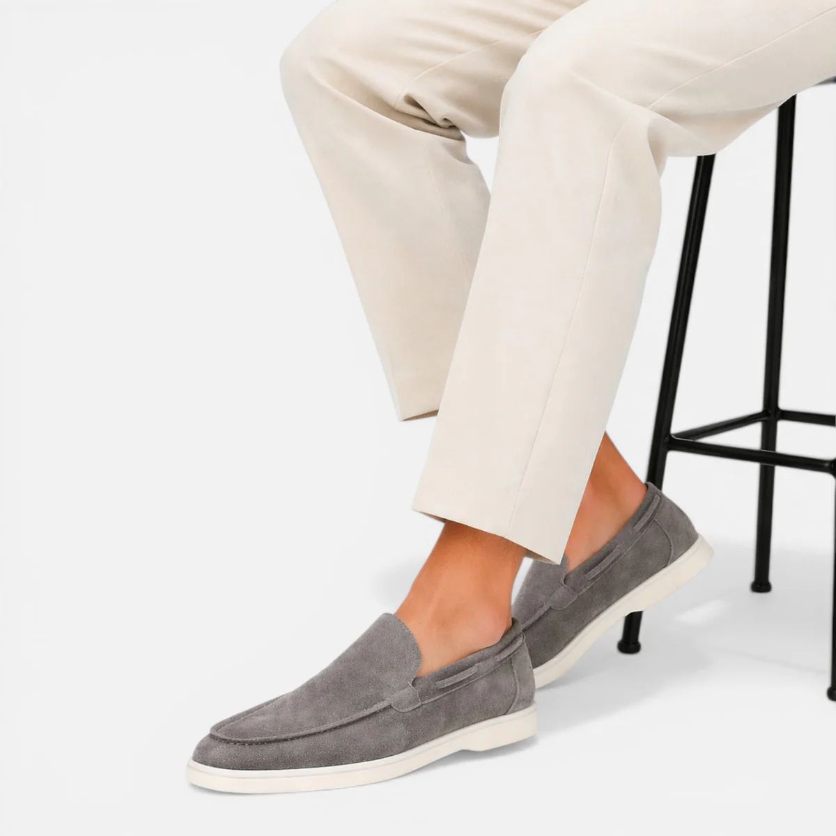 The Brookstone Men’s Suede Casual Loafers