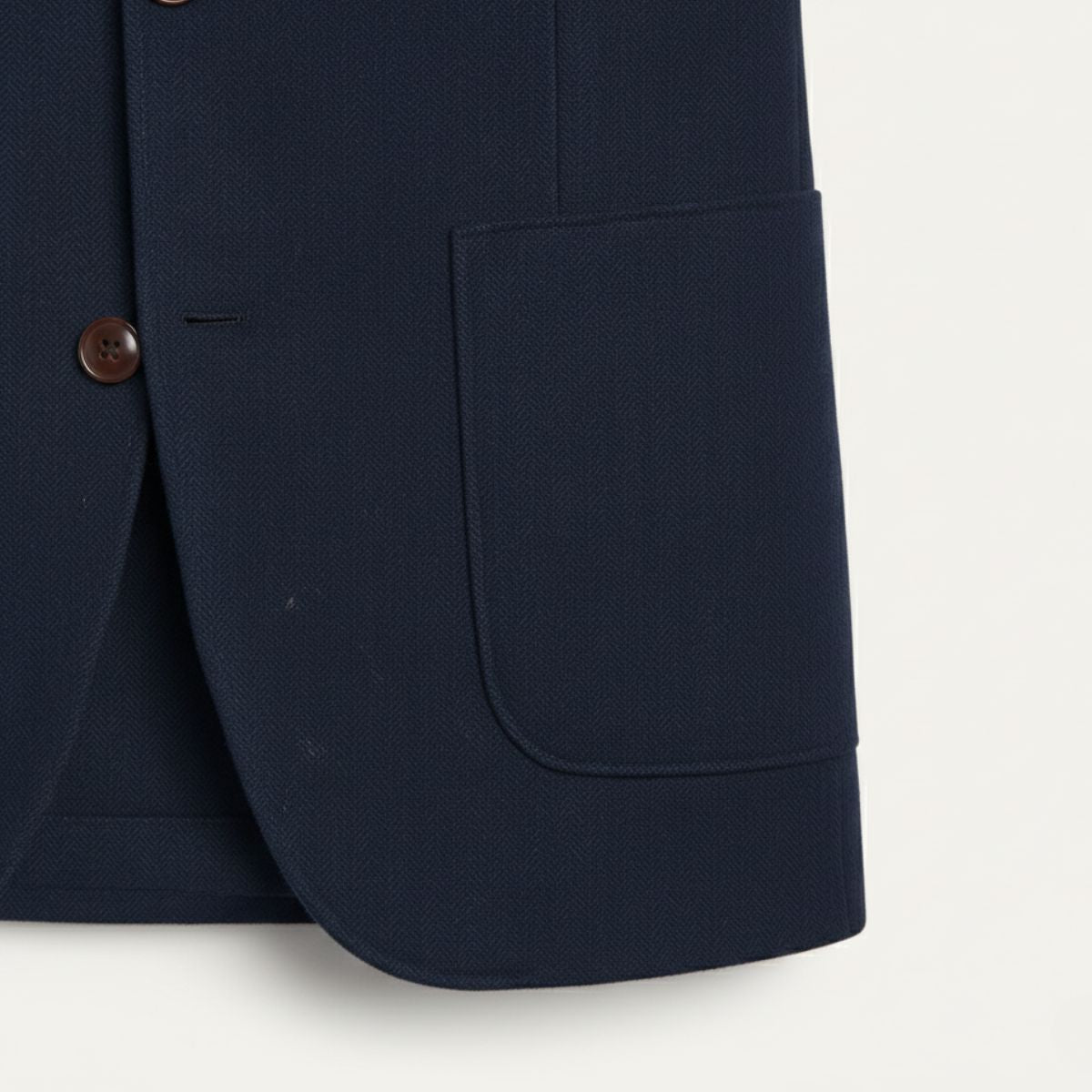 The Gravedona Men’s Office Herringbone Single Breasted Wool Tweed Blazer Jacket