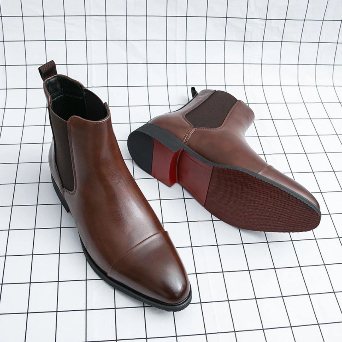 The Savile Row Leather Chelsea Boots for Men