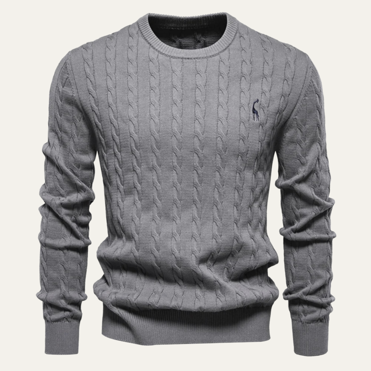 The Carmarthenshire Men's Stylish Crew Neck Knitwear Sweater
