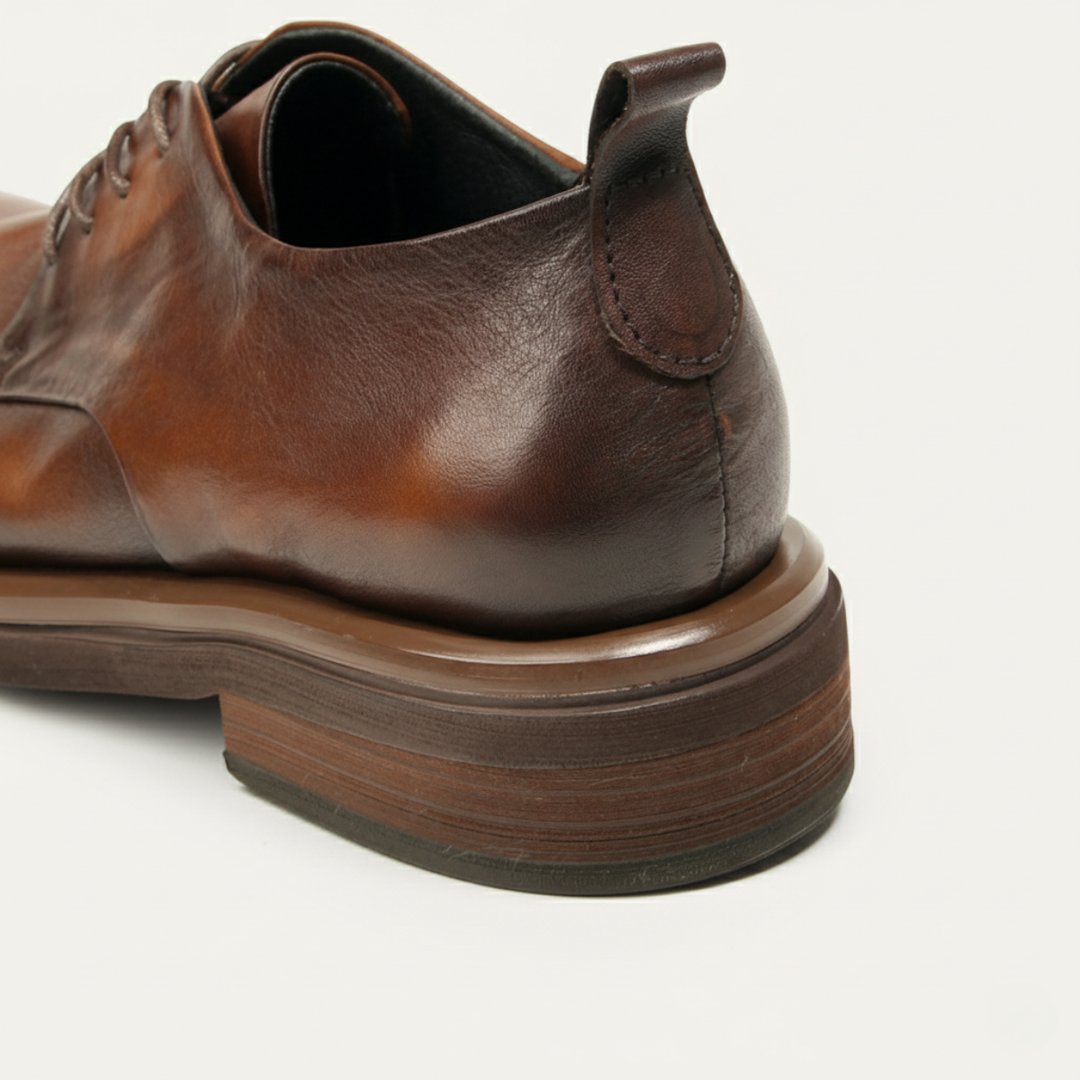 The Trento Men’s Faux Leather Dress Shoe – Formal Lace Up Smart Shoe