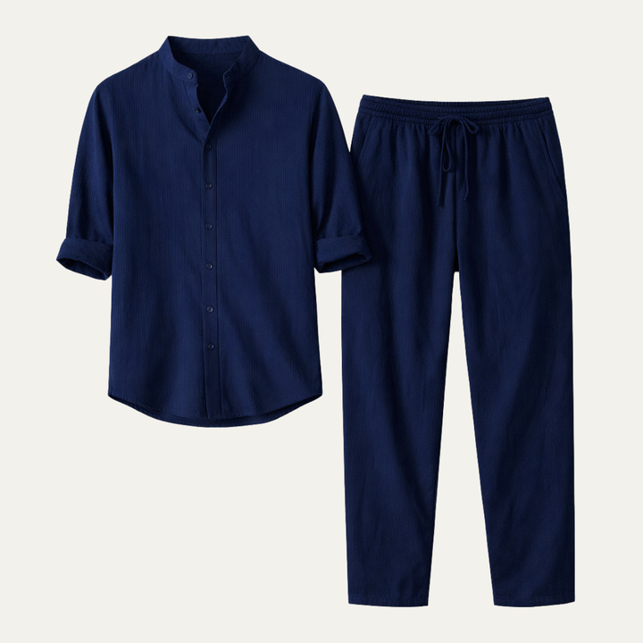 The Hampton  Men’s Summer Lightweight Set – Shirt & Pants