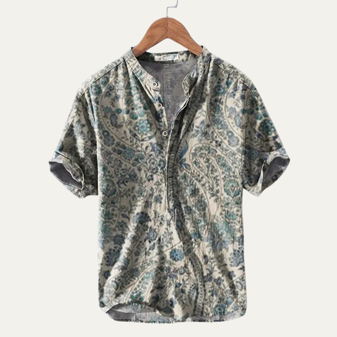 The Stonecrest Hill Men’s HawaiianTropical Button Up Beach Shirt
