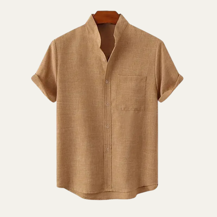 The Creststone Men’s Casual Linen Summer Beach Shirt