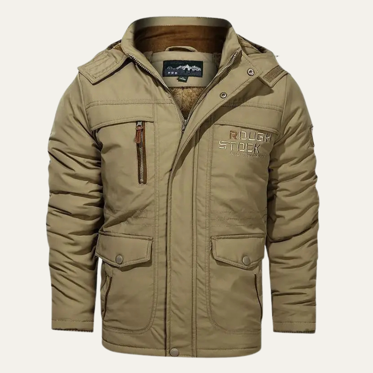 The Rovigo Men’s Tactical Thick Fleece Lined Winter Hooded Jacket