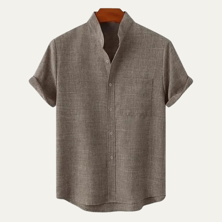 The Creststone Men’s Casual Linen Summer Beach Shirt