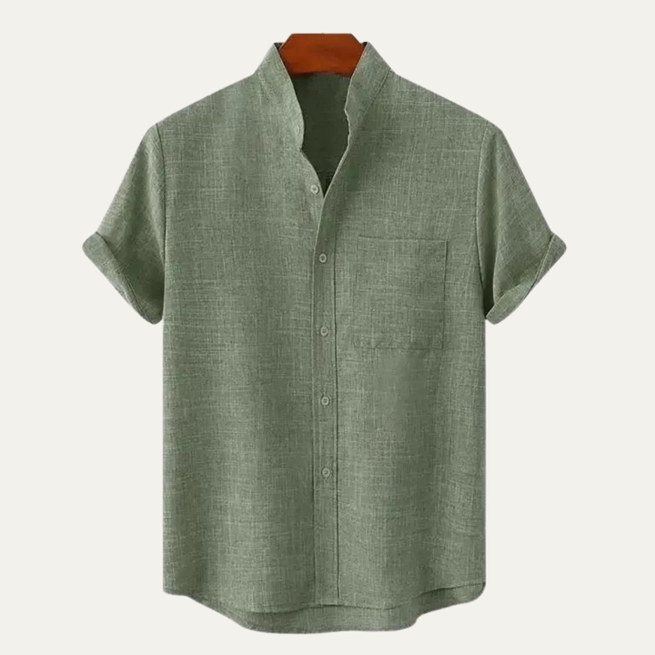 The Creststone Men’s Casual Linen Summer Beach Shirt