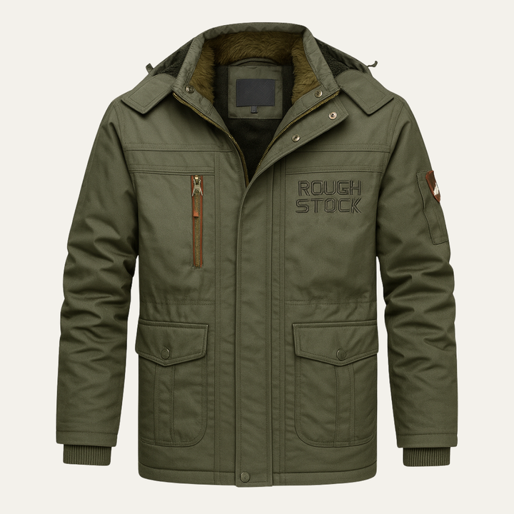 The Rovigo Men’s Tactical Thick Fleece Lined Winter Hooded Jacket