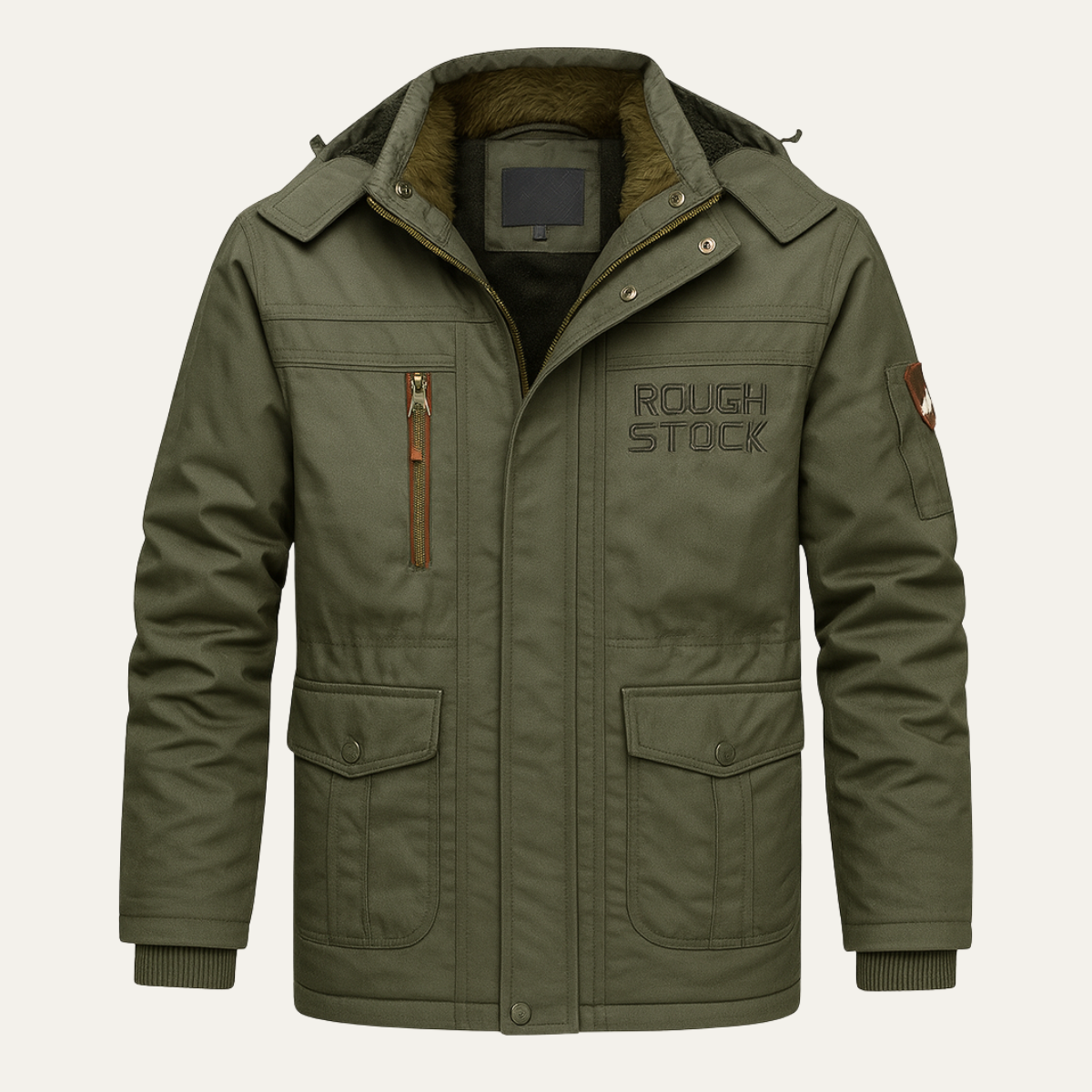 The Rovigo Men’s Tactical Thick Fleece Lined Winter Hooded Jacket
